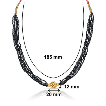 Sankalp Yellow Gold Thushi Necklace For Women