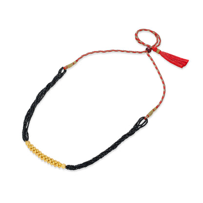 Samrudhi Yellow Gold Thushi Necklace For Women