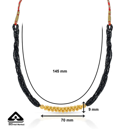 Samrudhi Yellow Gold Thushi Necklace For Women