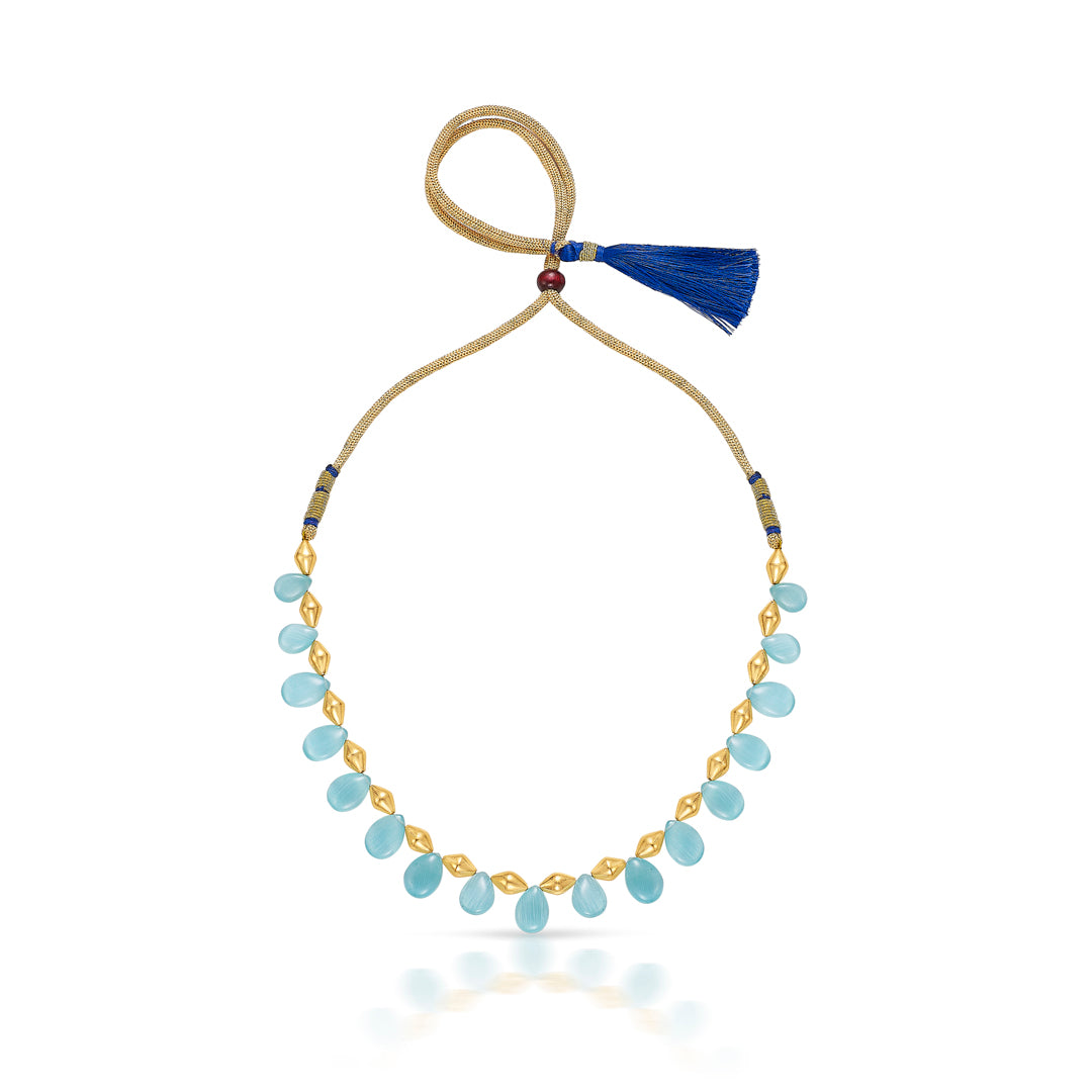 Skyline Elegance GokaK Yellow Gold Thushi Necklace For Women