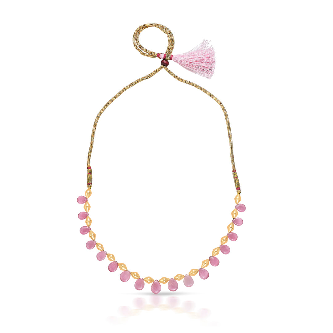 rosy gokak yellow gold thushi necklace for women