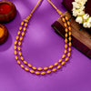 Double Opulence Yellow Gold Thushi Necklace For Women