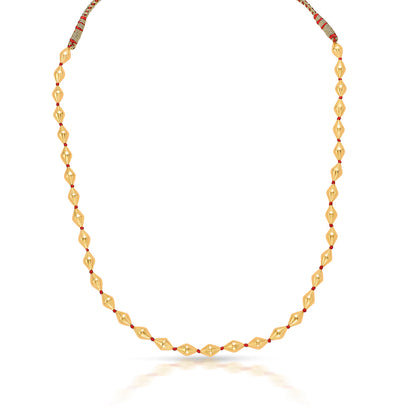 Venerable Yellow Gold Thushi Necklace For Women