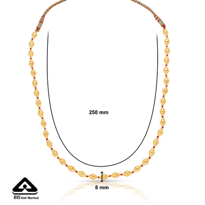 Venerable Yellow Gold Thushi Necklace For Women