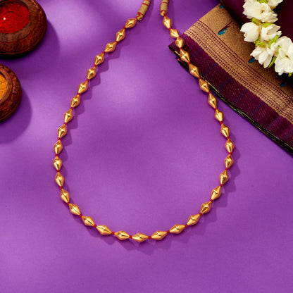 Venerable Yellow Gold Thushi Necklace For Women