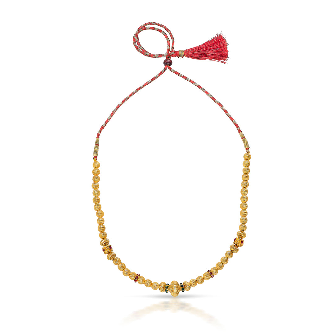 Infinite Beauty Yellow Gold Thushi Necklace For Women