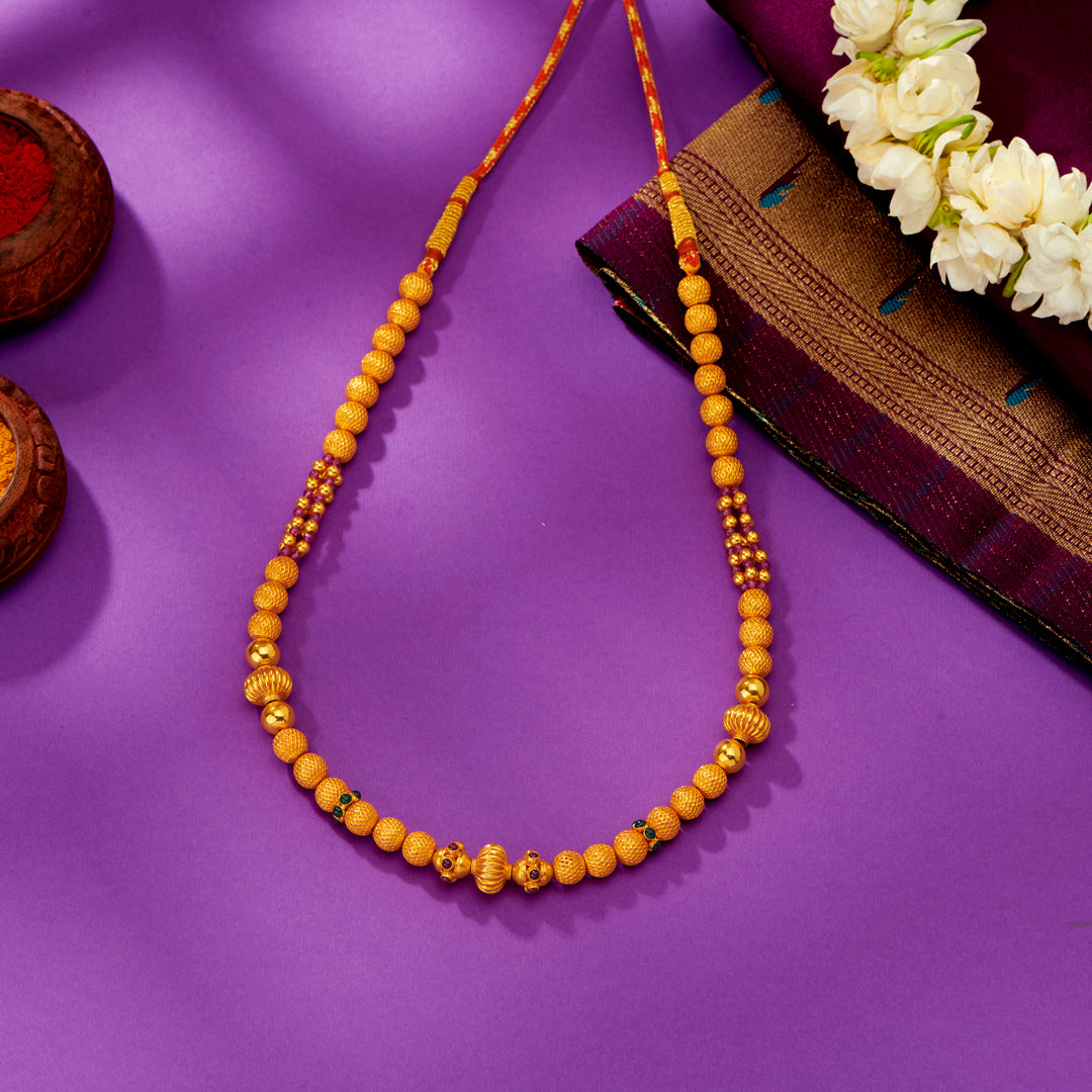 Noble Strand Yellow Gold Thushi Necklace For Women