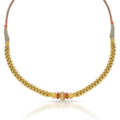 Varnika Gleam Gold Thushi Necklace