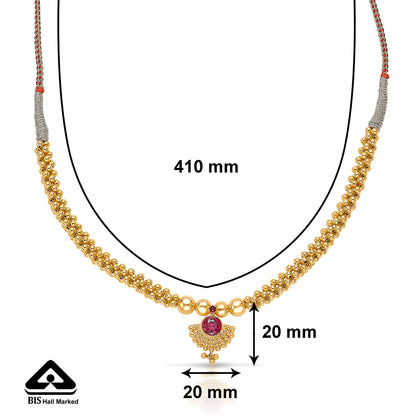 Kolhapuri Gold Thushi For Women