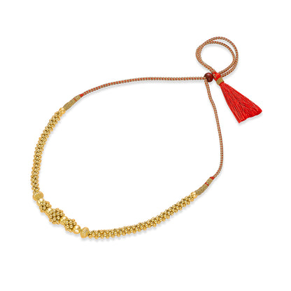 Rajwada Yellow Gold Thushi Necklace For Women