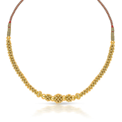 Rajwada Yellow Gold Thushi Necklace For Women
