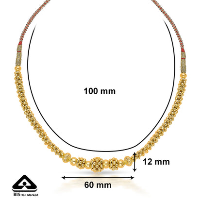 Rajwada Yellow Gold Thushi Necklace For Women
