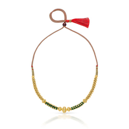 Gauri Yellow Gold Thushi Necklace For Women