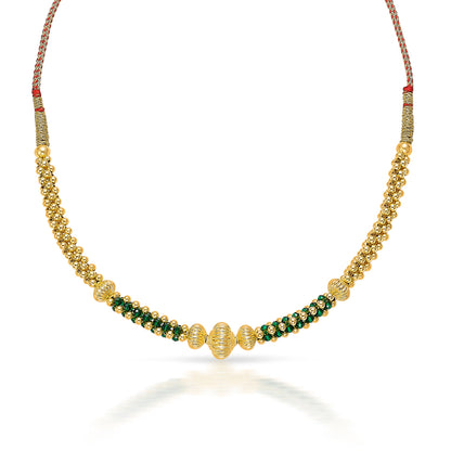Gauri Yellow Gold Thushi Necklace For Women
