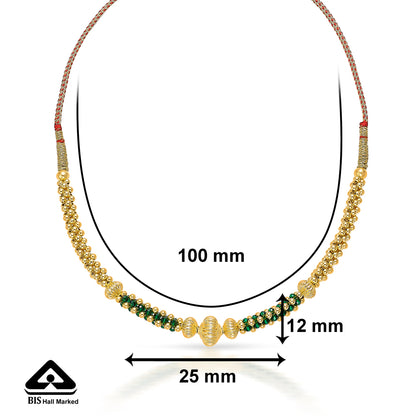 Gauri Yellow Gold Thushi Necklace For Women