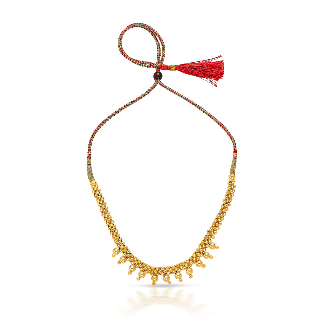Swarna Ganga Yellow Gold Thushi Necklace For Women