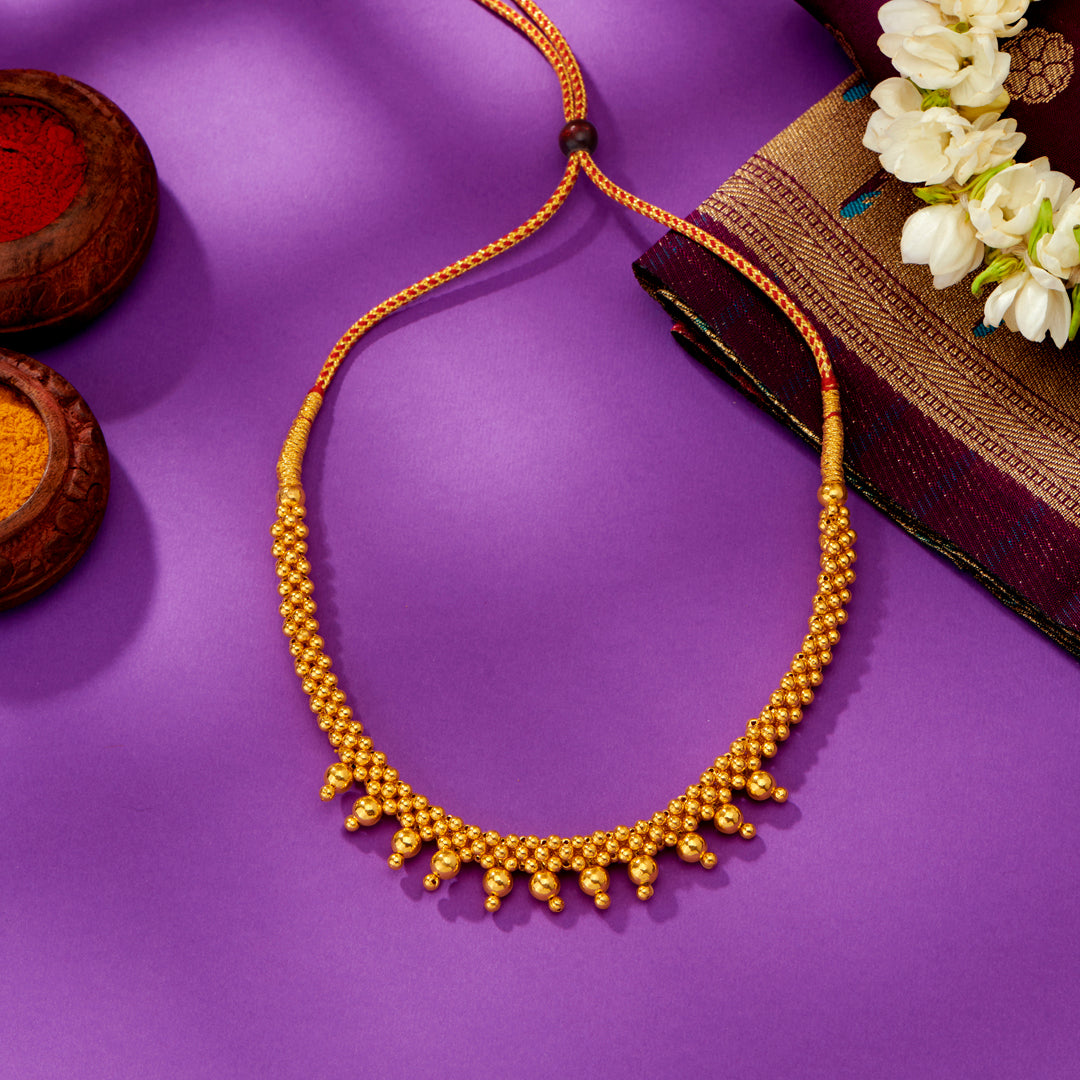 Swarna Ganga Yellow Gold Thushi Necklace For Women