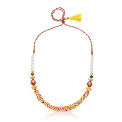 Padmashree Yellow Gold Thushi Necklace For Women