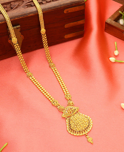 Golden Sanctum Yellow Gold Necklace  For Woman