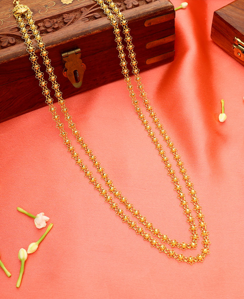 swarna bakuli haar yellow gold necklace  for woman