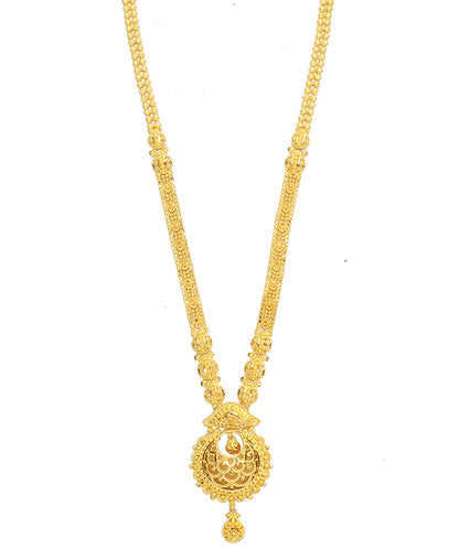 Virasat Charm Yellow Gold Necklace  For Woman