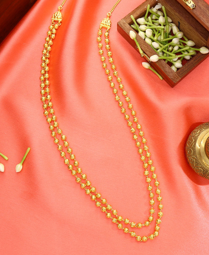 peshwai mohan maal yellow gold necklace  for woman