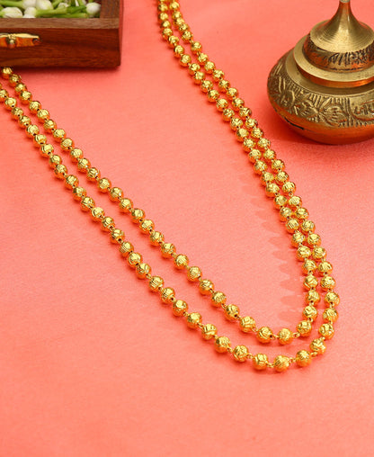 Peshwai Mohan Maal Yellow Gold Necklace  For Woman