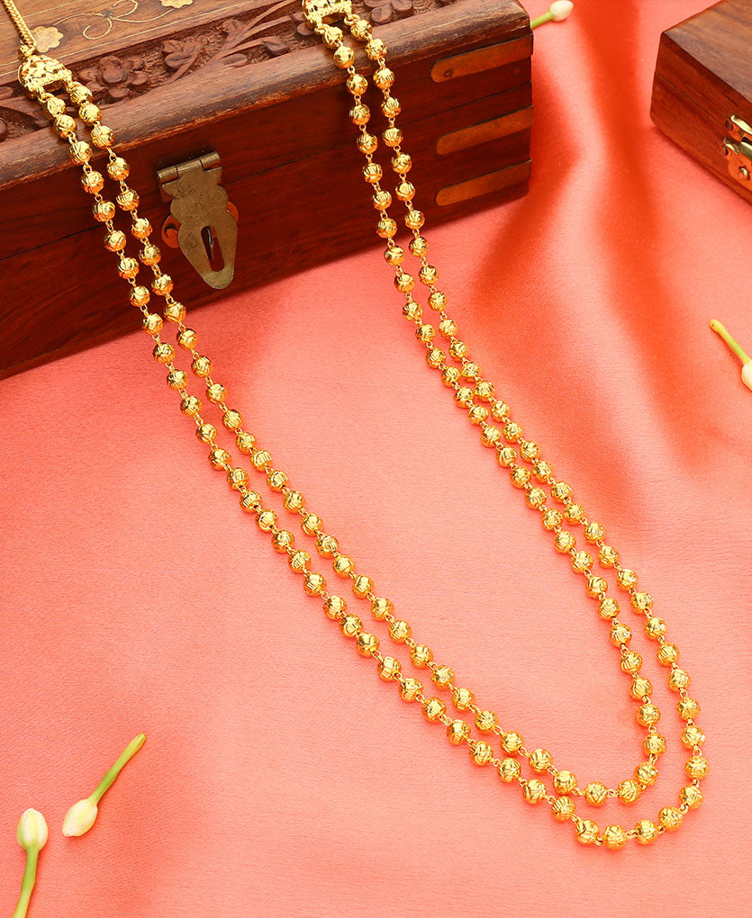 peshwai mohan maal yellow gold necklace  for woman