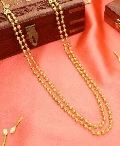 Peshwai Mohan Maal Yellow Gold Necklace  For Woman