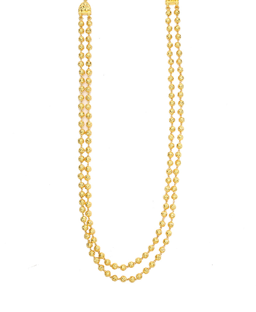 peshwai mohan maal yellow gold necklace  for woman