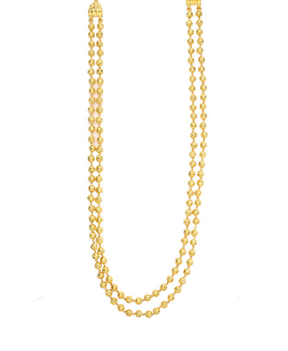 Peshwai Mohan Maal Yellow Gold Necklace  For Woman