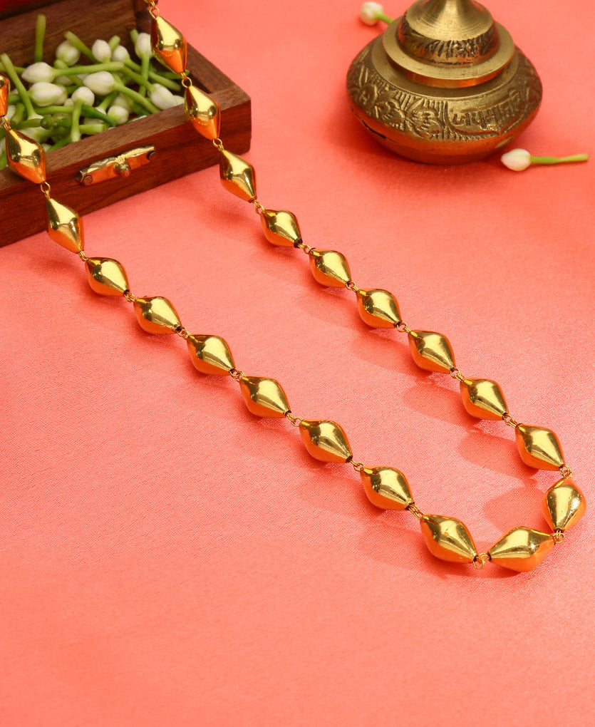 swarna ekdani yellow gold necklace  for woman