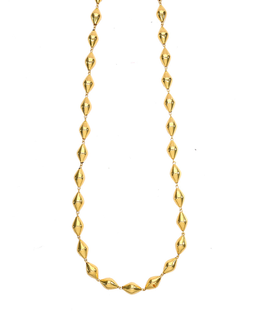swarna ekdani yellow gold necklace  for woman