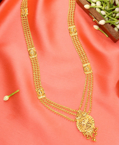Sanskriti Glow Yellow Gold Necklace  For Woman