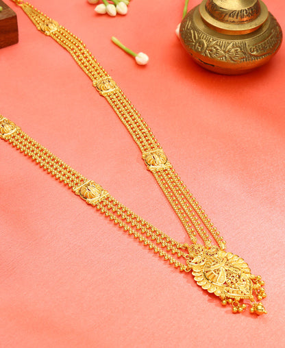 Sanskriti Glow Yellow Gold Necklace  For Woman