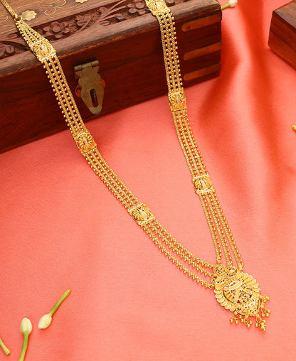 Sanskriti Glow Yellow Gold Necklace  For Woman