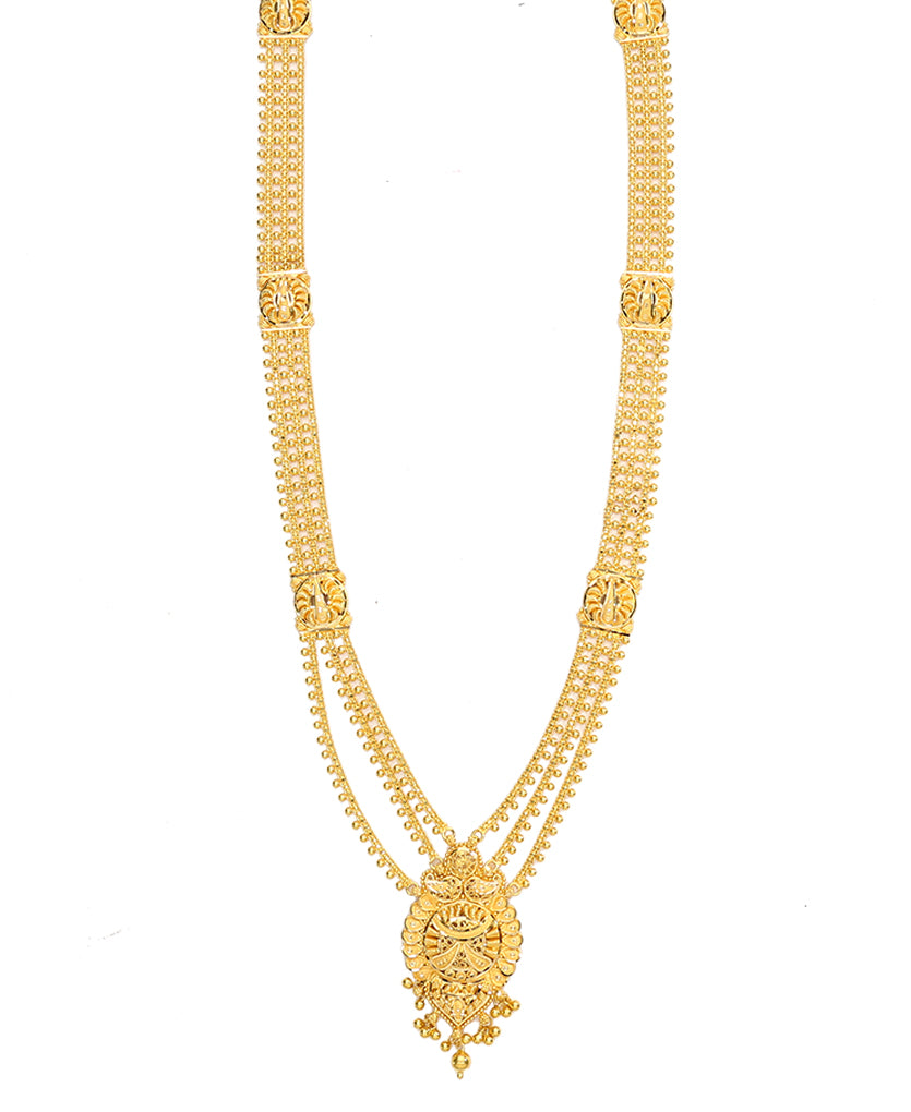 Sanskriti Glow Yellow Gold Necklace For Women
