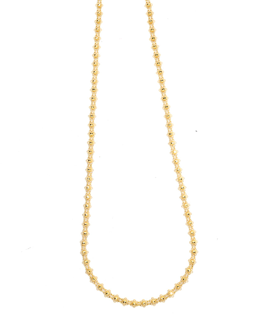 Manikya Bor Mala Yellow Gold Necklace For Women