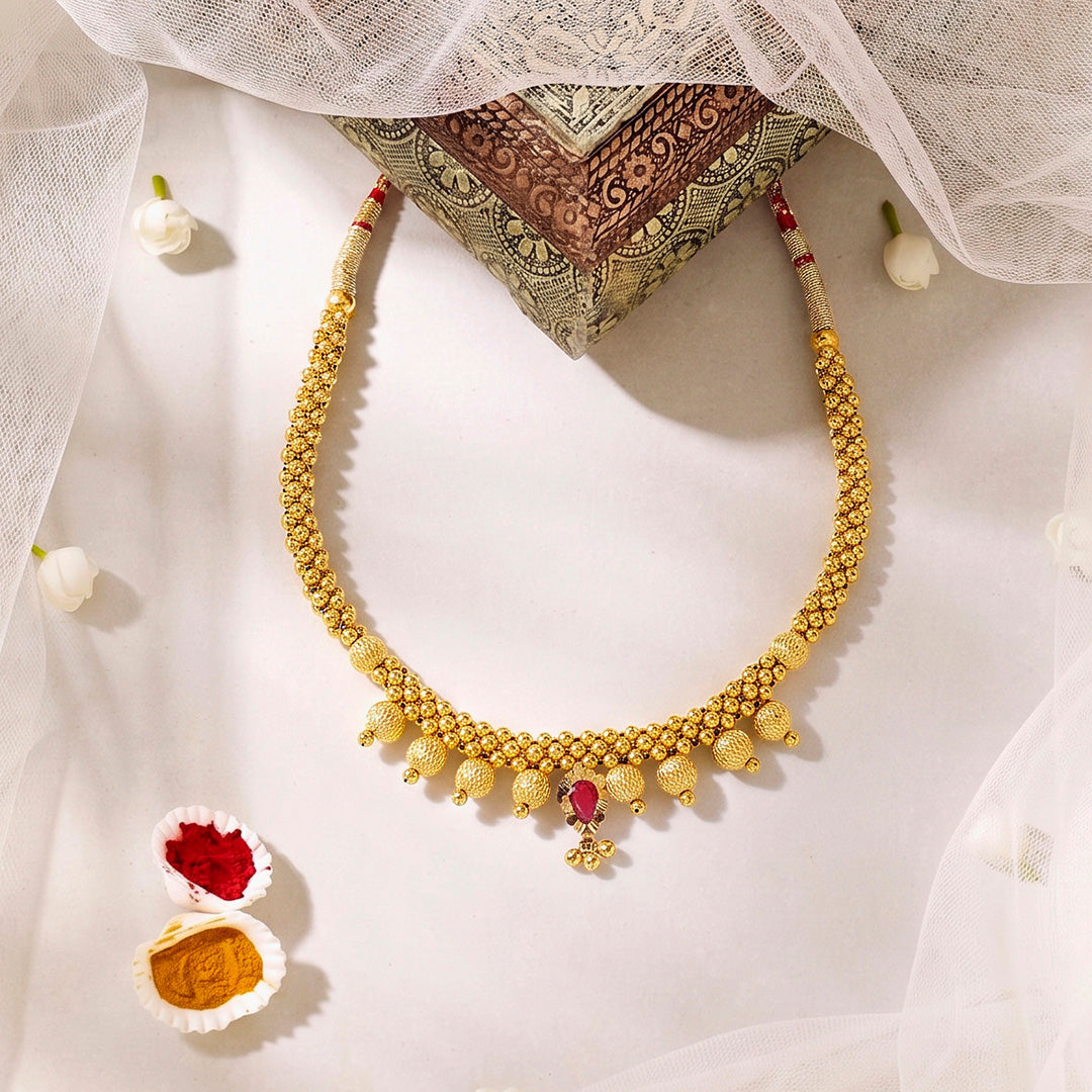 Samruddhi Thushi Gold Necklace For Women