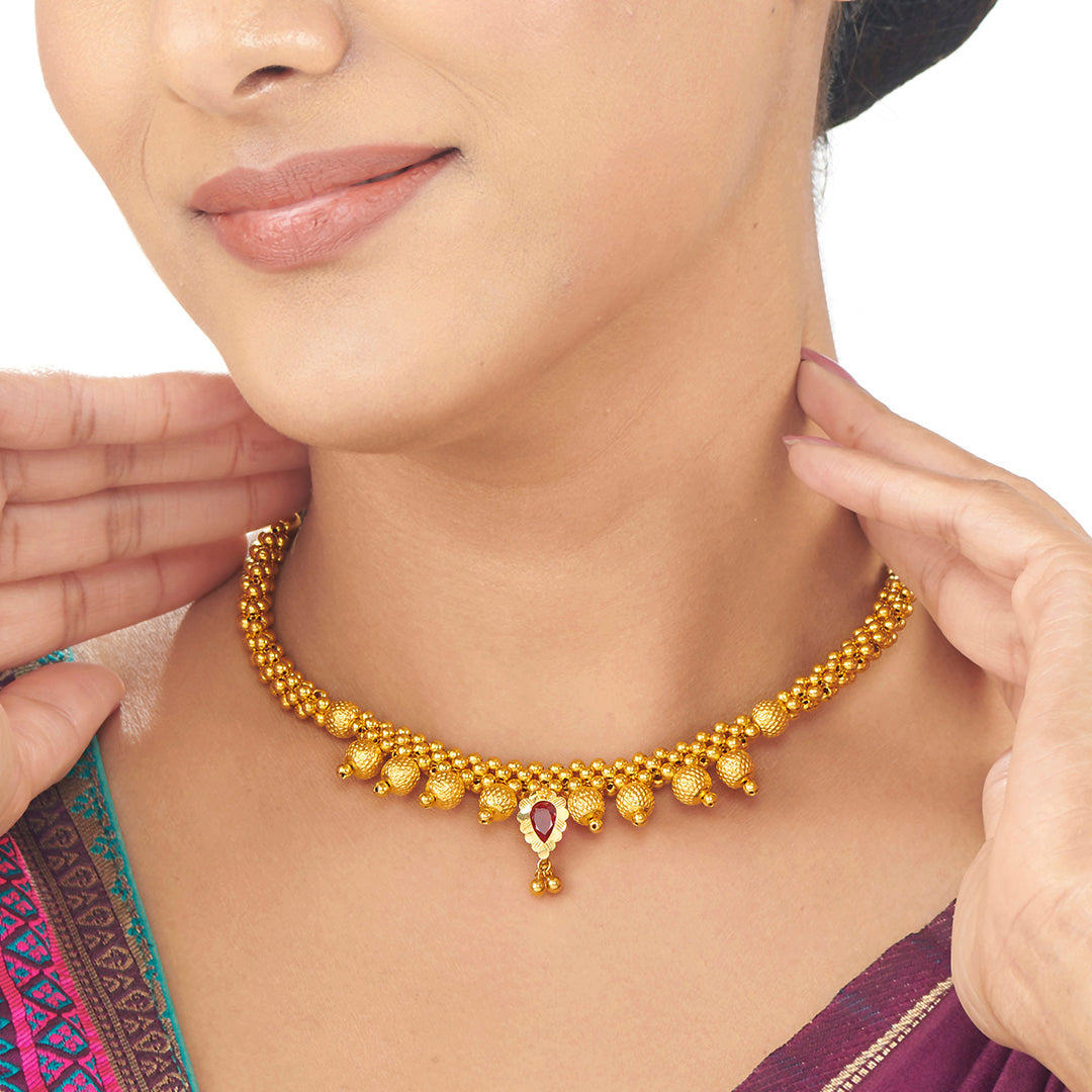 Samruddhi Thushi Gold Necklace For Women