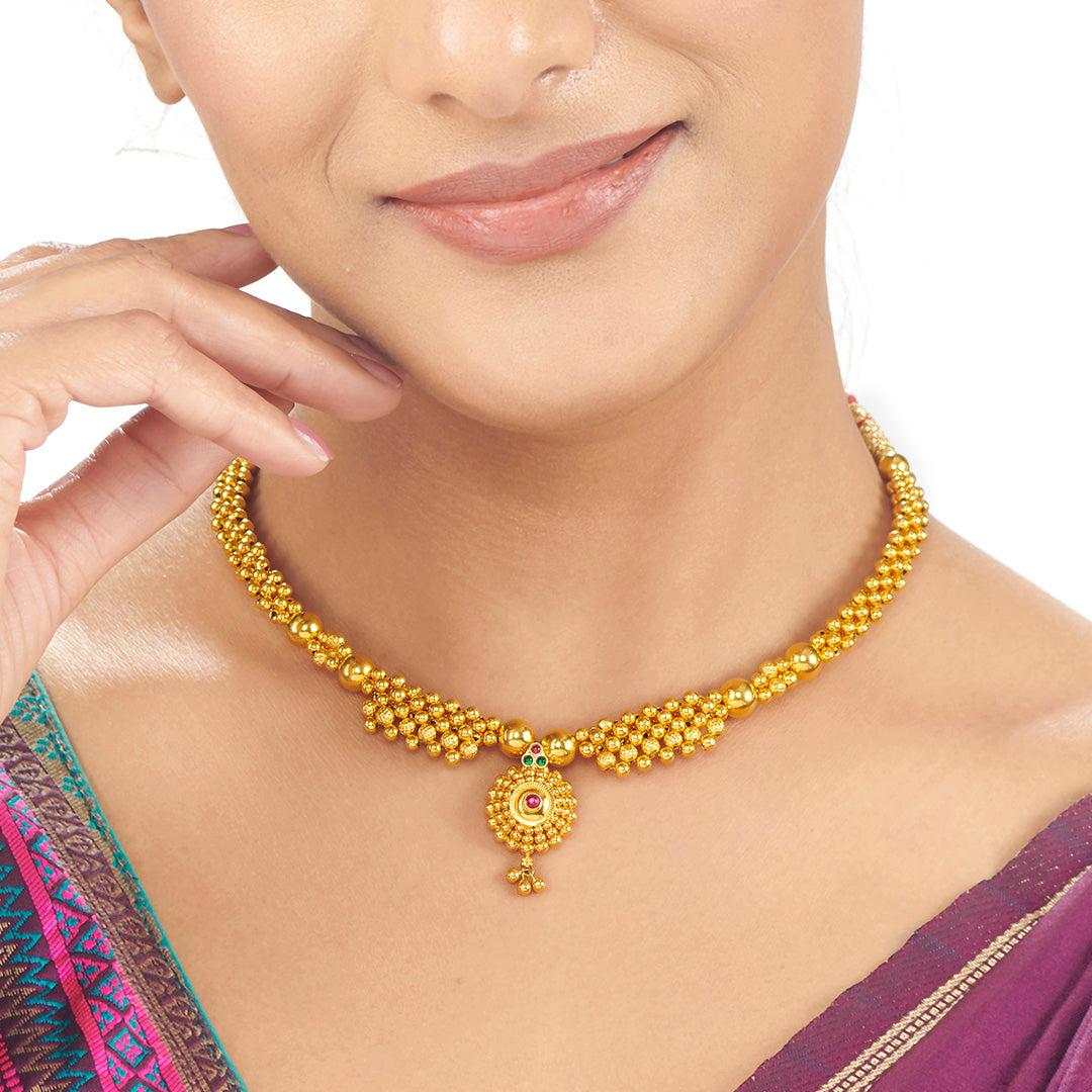 Ratnaprabha Thushi Gold Necklace For Women