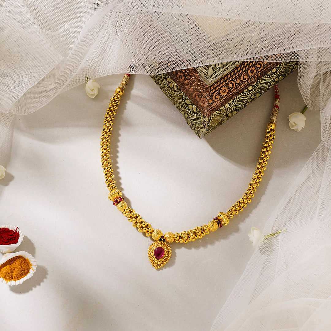 Indulekha Thushi Gold Necklace For Women