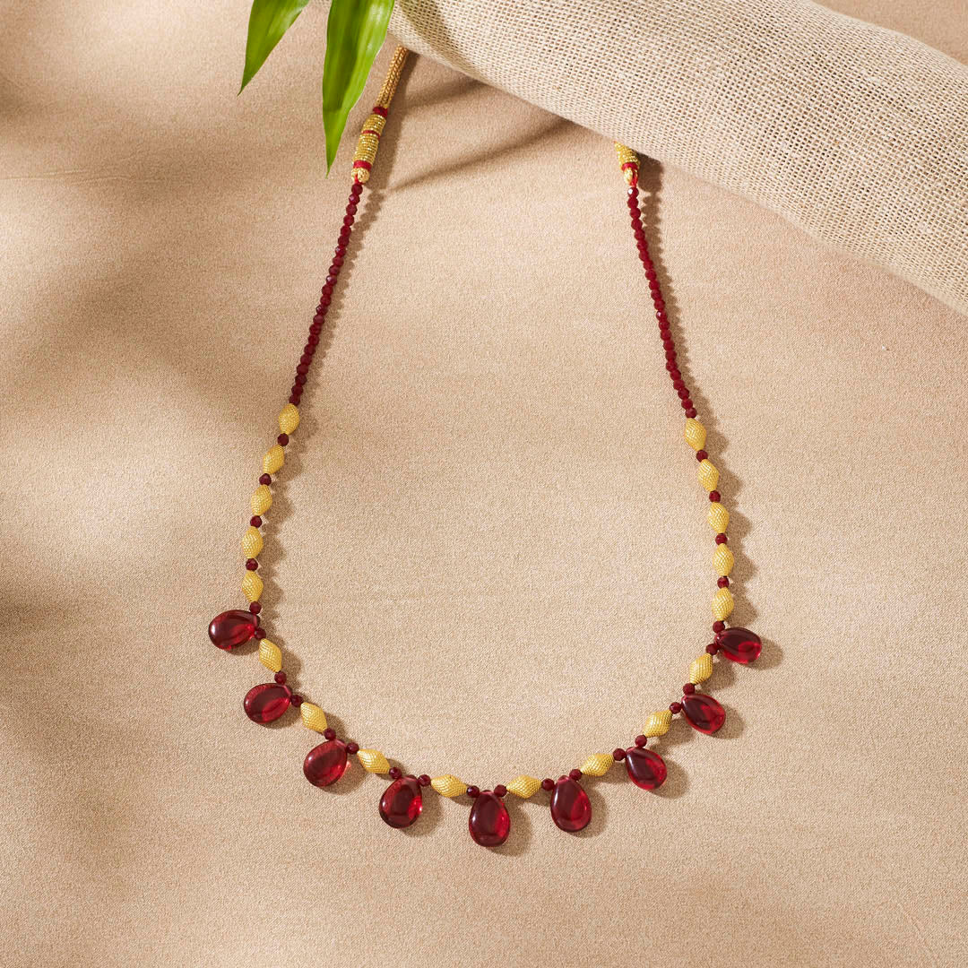 Manikya Gokak Thushi Gold Necklace For Women