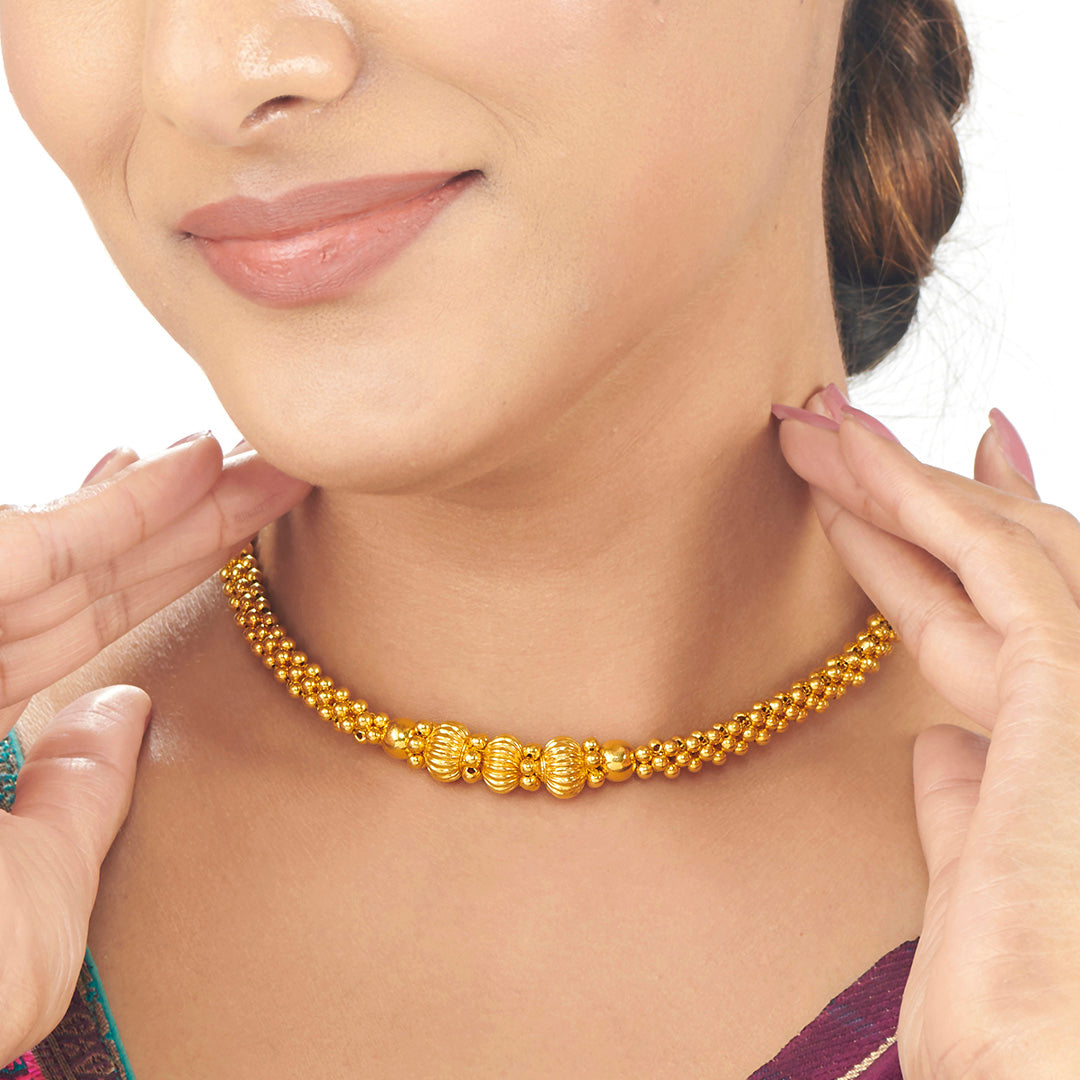 Kanakmala Thushi Gold Necklace For Women