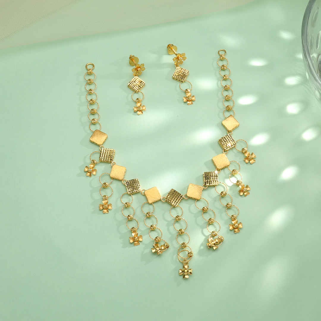 Drape & Dazzle Gold Necklace for Her