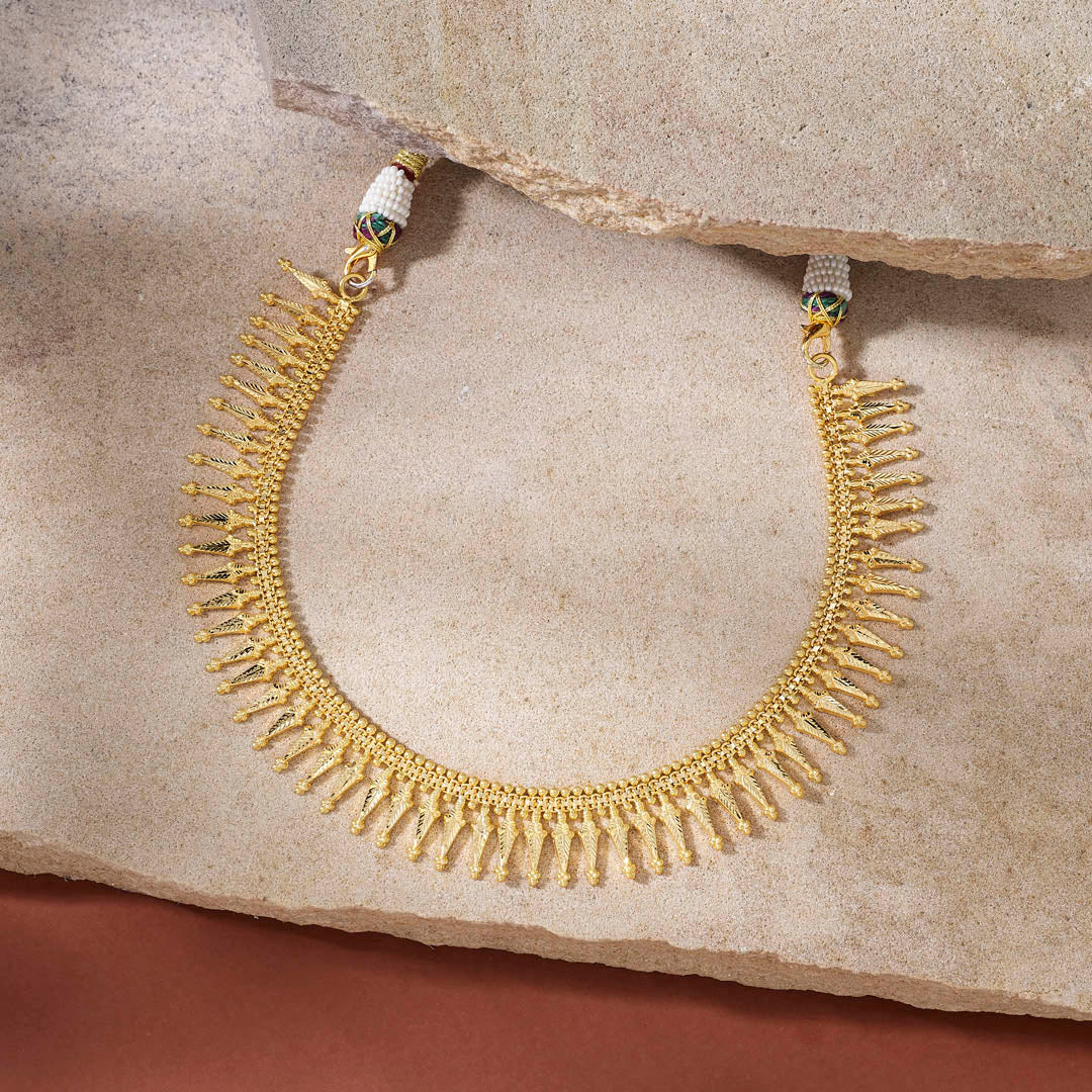 Suryalekha Short Gold Necklace For Women