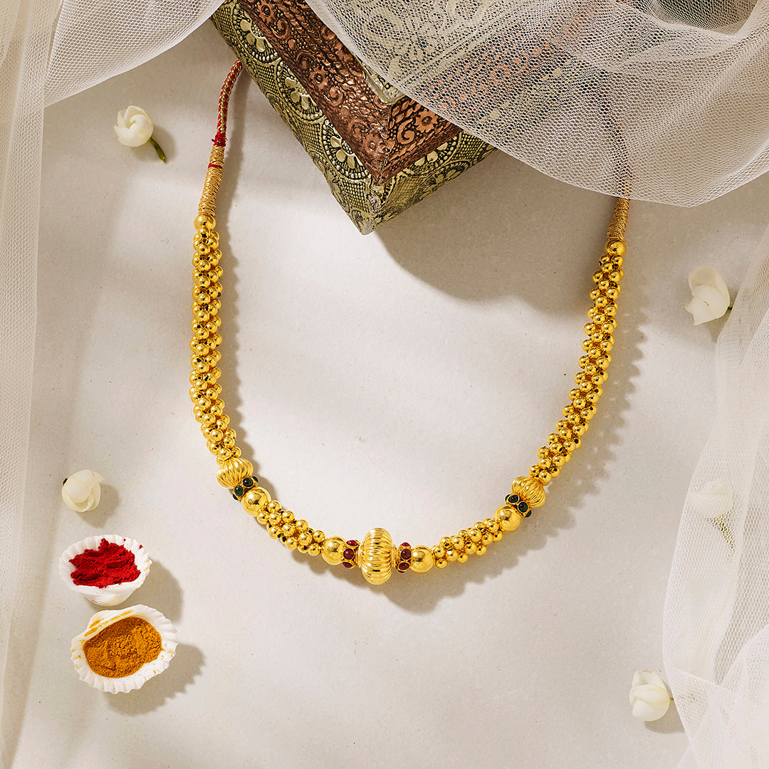 Suvarnangi Thushi Gold Necklace For Women