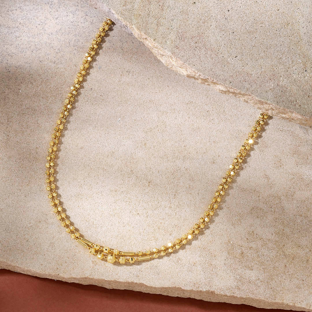 Swarna Jyotsna Long Gold Necklace For Women