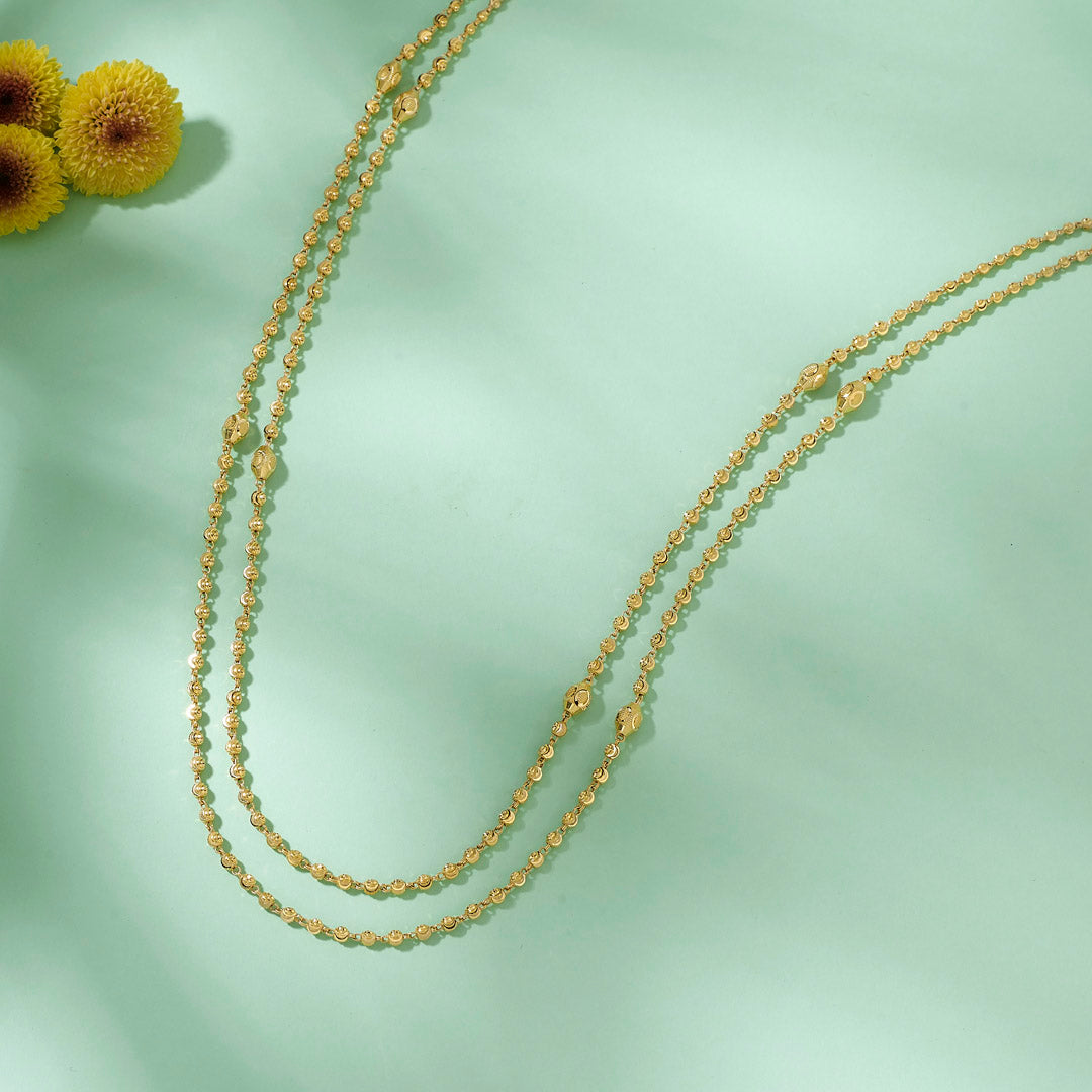 Shubhangi Mala Long Gold Necklace For Women