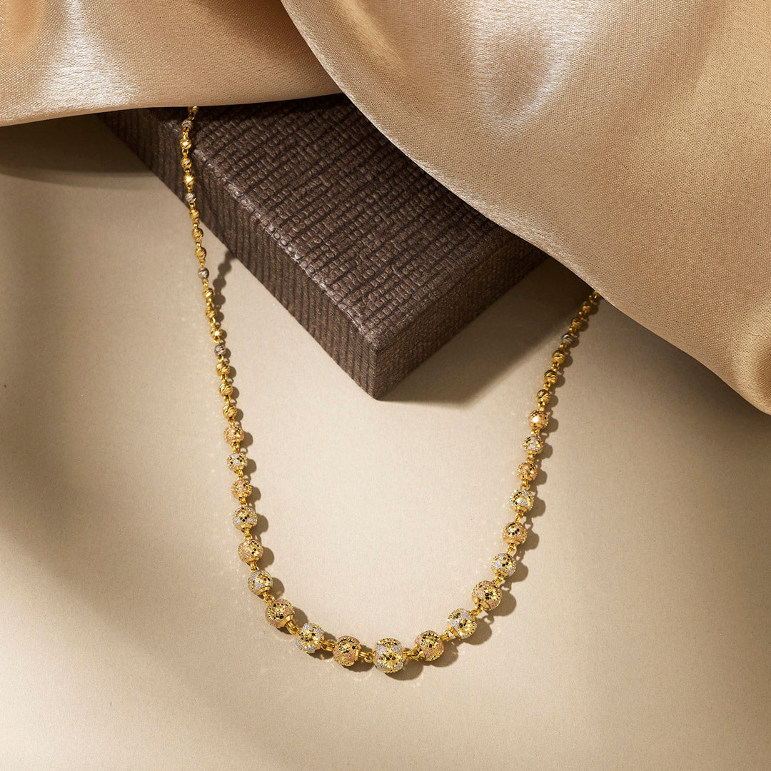 Parijaat Mala Long Gold Necklace For Women